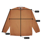 veritecoeur ユニセックスワイドクルーネックニット 定価30800円 VCK-276U サイズ2 ニット 24SS ブラウン ヴェリテクール【中古】5-0215M♪