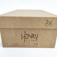 HENRY CUIR サイズ35 サンダル ブラック ベージュ レディース アンリークイール【中古】5-0526S◎