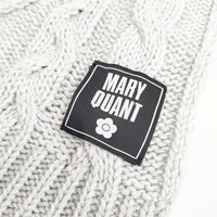 MARY QUANT ケーブル ストール マフラー ライトグレー レディース マリークヮント【中古】4-1226T◎