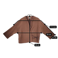 Gauze# six layer cotton HAORI jacket 定価17800円 羽織 サイズF ジャケット ブラウン レディース ガーゼ【中古】5-0103T△