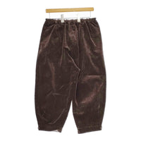 ROBE de PEAU R201 CORDUROY BUTTON PANTS 定価26400円 R201 サイズF パンツ ブラウン レディース ローブデポー【中古】4-1216T△