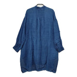 maison de SOIL COTTON INDIGO LINEN ST MAXI SHIRT インディゴ 定価33000円 チュニック ネイビー レディース メゾンドソイル【中古】5-0226M∞