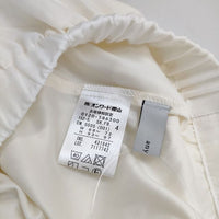 any FAM 大きいサイズ フレア ポリエステルコットン ロングスカート オフホワイト レディース エニィファム【中古】5-0625M∞