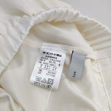 any FAM 大きいサイズ フレア ポリエステルコットン ロングスカート オフホワイト レディース エニィファム【中古】5-0625M∞