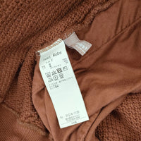 nest Robe コットンカノコ 厚手 01214-1135 サイズF カーディガン ブラウン レディース ネストローブ【中古】4-1216T△