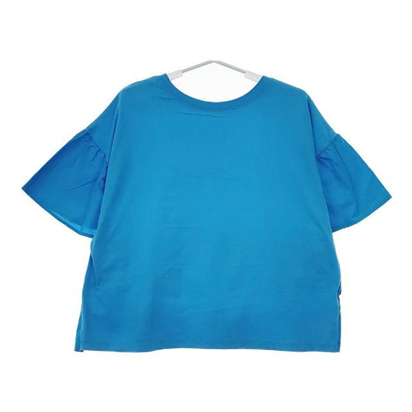 Niko and… フハクティアードフリルTシャツ 半袖Ｔシャツ カットソー ブルー レディース ニコアンド【中古】5-0515S∞