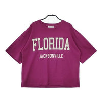 Niko and… FLORIDA ビックシルエット 半袖Ｔシャツ カットソー パープル レディース ニコアンド【中古】5-0515S∞