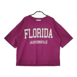 Niko and… FLORIDA ビックシルエット 半袖Ｔシャツ カットソー パープル レディース ニコアンド【中古】5-0515S∞