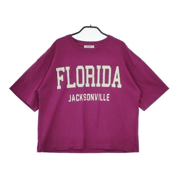 Niko and… FLORIDA ビックシルエット 半袖Ｔシャツ カットソー パープル レディース ニコアンド【中古】5-0515S∞