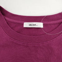 Niko and… FLORIDA ビックシルエット 半袖Ｔシャツ カットソー パープル レディース ニコアンド【中古】5-0515S∞