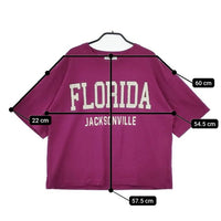 Niko and… FLORIDA ビックシルエット 半袖Ｔシャツ カットソー パープル レディース ニコアンド【中古】5-0515S∞