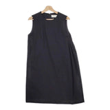 nooy アシンメトリー ギャザー ノースリーブ ワンピース ブラック レディース ヌーイ【中古】4-1207T♪