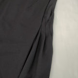 nooy アシンメトリー ギャザー ノースリーブ ワンピース ブラック レディース ヌーイ【中古】4-1207T♪