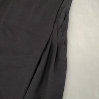 nooy アシンメトリー ギャザー ノースリーブ ワンピース ブラック レディース ヌーイ【中古】4-1207T♪
