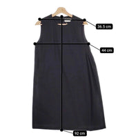 nooy アシンメトリー ギャザー ノースリーブ ワンピース ブラック レディース ヌーイ【中古】4-1207T♪