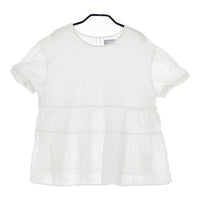 MACKINTOSH PHILOSOPHY 半袖 コットン ブラウス シャツ ホワイト レディース マッキントッシュフィロソフィー【中古】5-0515S∞