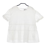 MACKINTOSH PHILOSOPHY 半袖 コットン ブラウス シャツ ホワイト レディース マッキントッシュフィロソフィー【中古】5-0515S∞