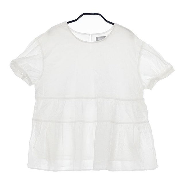 MACKINTOSH PHILOSOPHY 半袖 コットン ブラウス シャツ ホワイト レディース マッキントッシュフィロソフィー【中古】5-0515S∞