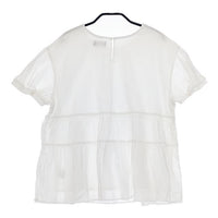 MACKINTOSH PHILOSOPHY 半袖 コットン ブラウス シャツ ホワイト レディース マッキントッシュフィロソフィー【中古】5-0515S∞