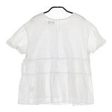 MACKINTOSH PHILOSOPHY 半袖 コットン ブラウス シャツ ホワイト レディース マッキントッシュフィロソフィー【中古】5-0515S∞