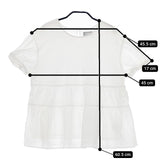 MACKINTOSH PHILOSOPHY 半袖 コットン ブラウス シャツ ホワイト レディース マッキントッシュフィロソフィー【中古】5-0515S∞
