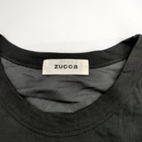 ZUCCa バックプリーツ ノースリーブ Ｔシャツ カットソー ブラック レディース ズッカ【中古】5-0515S∞