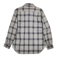 MARGARET HOWELL 578-6253010 TARTAN CHECK SHIRT コットン 長袖シャツ グレー レディース マーガレットハウエル【中古】5-0419M∞