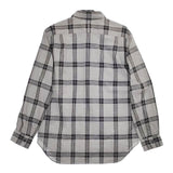 MARGARET HOWELL 578-6253010 TARTAN CHECK SHIRT コットン 長袖シャツ グレー レディース マーガレットハウエル【中古】5-0419M∞
