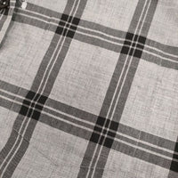 MARGARET HOWELL 578-6253010 TARTAN CHECK SHIRT コットン 長袖シャツ グレー レディース マーガレットハウエル【中古】5-0419M∞