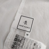 ROPE PICNIC バックティアードブラウス 38 ポリエステル ブラウス シャツ ホワイト レディース ロペピクニック【中古】5-0419M∞