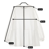 ROPE PICNIC バックティアードブラウス 38 ポリエステル ブラウス シャツ ホワイト レディース ロペピクニック【中古】5-0419M∞