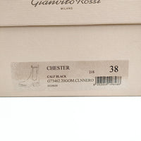 Gianvito Rossi CHSTER チェルシーブーツ レザー サイドゴア サイズ38 定価151800円 ブーツ ブラック レディース ジャンヴィトロッシ【中古】4-1219T◎