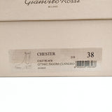 Gianvito Rossi CHSTER チェルシーブーツ レザー サイドゴア サイズ38 定価151800円 ブーツ ブラック レディース ジャンヴィトロッシ【中古】4-1219T◎