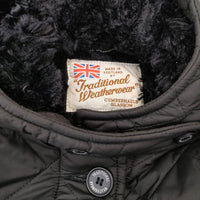 Traditional Weatherwear GRANGE グランジ 裏ボア サイズ36 コート ブラック レディース トラディショナルウェザーウェア【中古】4-1207A♪