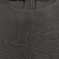 MARGARET HOWELL 578-6257002 シルクコットン 半袖ドレス ワンピース ブラック レディース マーガレットハウエル【中古】5-0515S∞