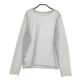 SHIPS 〈手洗い可能〉ラメシアークルーネックカットソー カットソー 24SS シルバー レディース シップス【中古】4-1129M♪