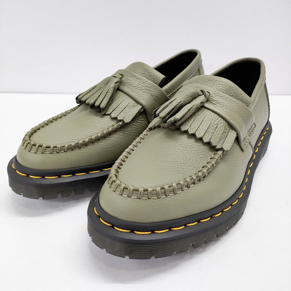 Dr.Martens 新品 ADRIAN タッセルローファー サイズUK6 ローファー カーキ レディース ドクターマーチン【中古】4-1219G◎