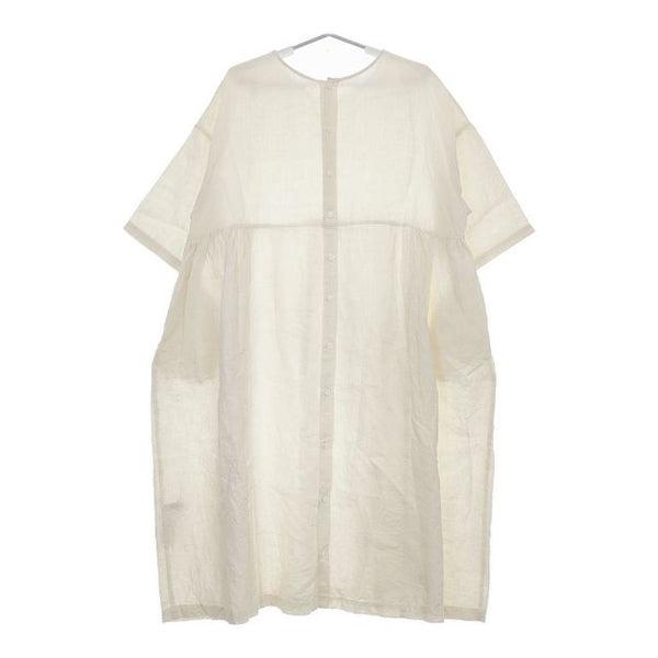 JOURNAL STANDARD LUXE 40リネン 2WAYギャザーワンピース 定価36300円 ワンピース 24SS キナリ オフホワイト レディース ジャーナルスタンダード ラックス【中古】5-0419S∞