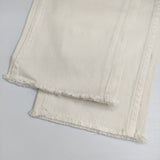 Healthy Denim H.Salt フリンジ カットオフ 加工 ジーンズ デニムパンツ オフホワイト レディース ヘルシーデニム【中古】5-0625G∞