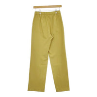 qualite ポリエステルイージースリットパンツ 2WAYストレッチセンターベンツパンツ パンツ マスタード レディース カリテ【中古】5-0419G∞