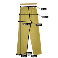 qualite ポリエステルイージースリットパンツ 2WAYストレッチセンターベンツパンツ パンツ マスタード レディース カリテ【中古】5-0419G∞