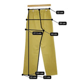 qualite ポリエステルイージースリットパンツ 2WAYストレッチセンターベンツパンツ パンツ マスタード レディース カリテ【中古】5-0419G∞