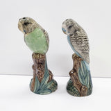 Quail Ceramics クエイル・セラミックス インコ 置物 2点セット オブジェ 多色 レディース【中古】4-1209G◎