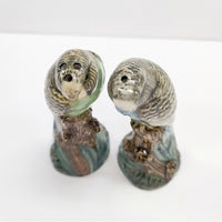 Quail Ceramics クエイル・セラミックス インコ 置物 2点セット オブジェ 多色 レディース【中古】4-1209G◎