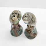 Quail Ceramics クエイル・セラミックス インコ 置物 2点セット オブジェ 多色 レディース【中古】4-1209G◎