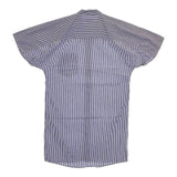 A.P.C. 半袖 シャツチュニック ストライプ ワンピース ブルー ホワイト レディース アーペーセー【中古】5-0521S∞