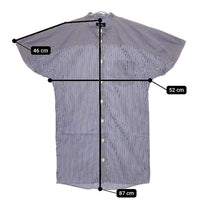 A.P.C. 半袖 シャツチュニック ストライプ ワンピース ブルー ホワイト レディース アーペーセー【中古】5-0521S∞