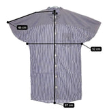 A.P.C. 半袖 シャツチュニック ストライプ ワンピース ブルー ホワイト レディース アーペーセー【中古】5-0521S∞