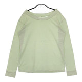 mina perhonen salute oa8181 コットン 36 長袖Ｔシャツ カットソー ロンＴ ライトグリーン レディース ミナペルホネン【中古】5-0625M∞