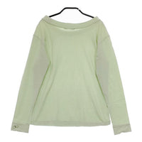 mina perhonen salute oa8181 コットン 36 長袖Ｔシャツ カットソー ロンＴ ライトグリーン レディース ミナペルホネン【中古】5-0625M∞